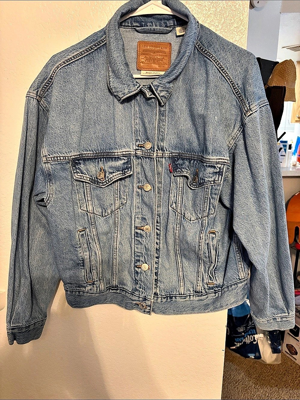 Levi's Premium Denim Trucker Jacket Blue Medium